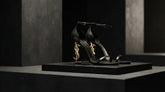 Saint Laurent Opyum Sandals in Calf Leather: A Study in Form