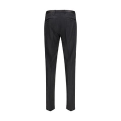 Dolce & Gabbana Black Fleece Wool Casual Pants - IT46 | S