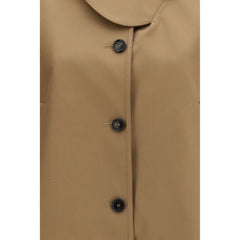 Max Mara Brown Cotton Coat