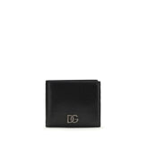 Dolce & Gabbana Black Calf Leather Bos Taurus Wallet