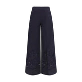 Forte_Forte Blue Cotton Casual Pants - 0/XS