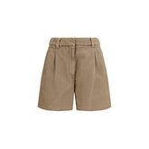 Brunello Cucinelli Beige Cotton Bermuda Shorts