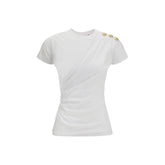 Balmain White Cotton T-Shirt