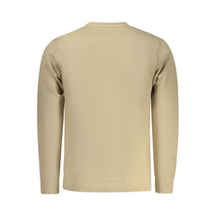 Rifle Beige Cotton Men Sweatshirt
