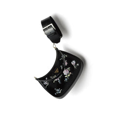 Prada Czarna Skórzana Pasek na Ramię