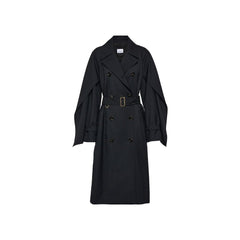 Burberry Black Polyester Coat