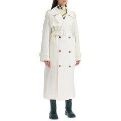Burberry White Silk Coat