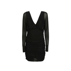 Saint Laurent Black Viscose Cocktail Dress