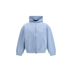 Balenciaga Light Blue Cotton Sweatshirt