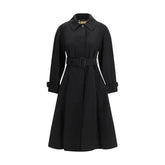 Burberry Black Cotton Trench Coat