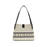 Balmain Beige Cotton Shoulder Bag