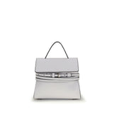 Moschino White Calf Leather Bos Taurus Handbag