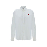 Ami Paris White Cotton Dress Shirt
