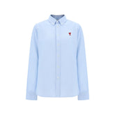 Ami Paris Blue Cotton Dress Shirt