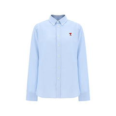 Ami Paris Blue Cotton Dress Shirt