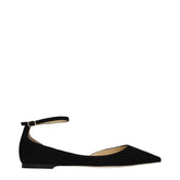 Jimmy Choo Black Leather Ballet Flats