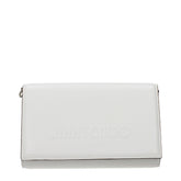 Jimmy Choo White Leather Clutch Bag