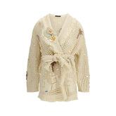 Alanui Beige Cotton Cardigan