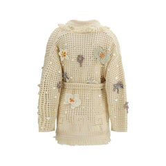 Alanui Beige Cotton Cardigan