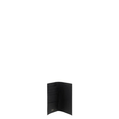 Ferragamo Black Calf Leather Bos Taurus Wallet