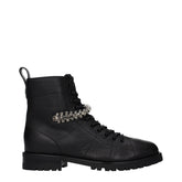 Jimmy Choo Black Leather Ankle Boots