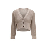 Brunello Cucinelli Beige Cotton Cardigan