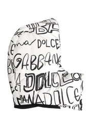 Dolce & Gabbana Casquette à imprimé logo blanc "Whole Head Wrap" Cappello