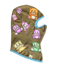 Dolce & Gabbana Καφέ Σκι Μάσκα/Κουκούλα με Αρκούδες για Άνδρες από Πολυεστέρα