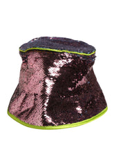 Dolce & Gabbana Chapeau Sequiné Violet pour Homme Modèle Bucket Casquette Pêcheur