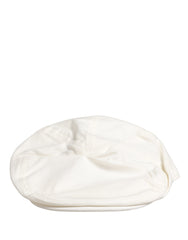 Dolce & Gabbana Casquette de marin blanche pour hommes en mélange coton Chapeau Cloth Capello