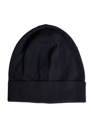 Dolce & Gabbana Bonnet en Cachemire Noir Tricoté Femme Hiver