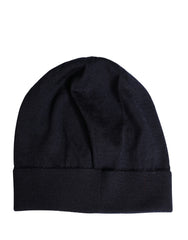 Dolce & Gabbana Bonnet en Cachemire Noir Tricoté Femme Hiver