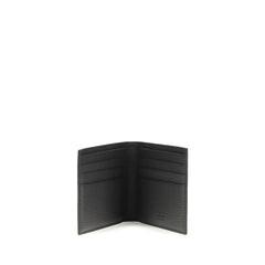 Ferragamo Black Calf Leather Bos Taurus Wallet