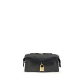 Balmain Black Calf Leather Bos Taurus Shoulder Bag