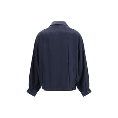 Prada Blue Silk Coat