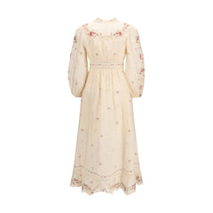 Zimmermann Beige Linen Casual Dress