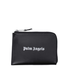 Palm Angels Black Leather Cardholder