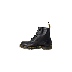 Botas de Senhora Dr. Martens em Pele Preta com Cordões