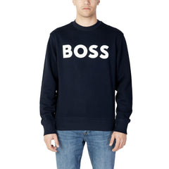 Hugo Boss Bluza de trening din bumbac albastră