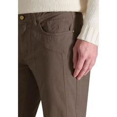 Jeckerson Pantaloni Skinny Marroni in Cotone