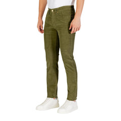 Jeckerson Pantalones Vaqueros Pitillo Verdes de Algodón