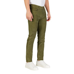 Jeckerson Pantalones Vaqueros Pitillo Verdes de Algodón