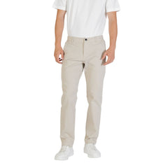 Hugo Boss Pantaloni Casual Beige in Poliestere