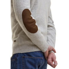 Barbour Sivi Volnen Pulover s Kapuco