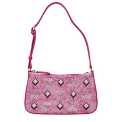 MCM Pink Fabric Crossbody Bag