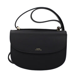 A.P.C. Black Leather Shoulder Bag