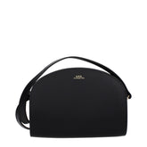 A.P.C. Black Leather Crossbody Bag