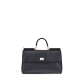 Dolce & Gabbana Black Calf Leather Bos Taurus Shoulder Bag