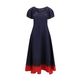 Tory Burch Blue Viscose Casual Dress