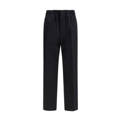 Jil Sander Black Cotton Casual Pants